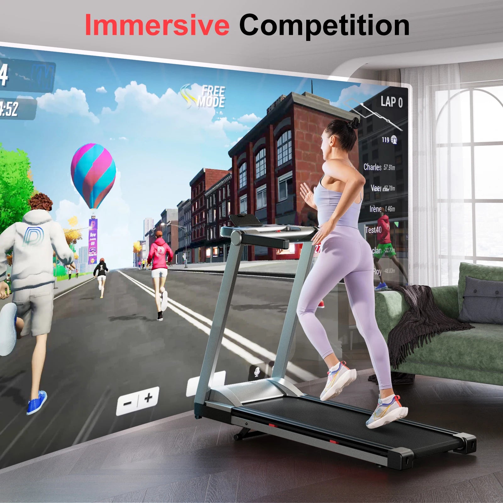 Foldaway Smart Home Fitness Treadmill