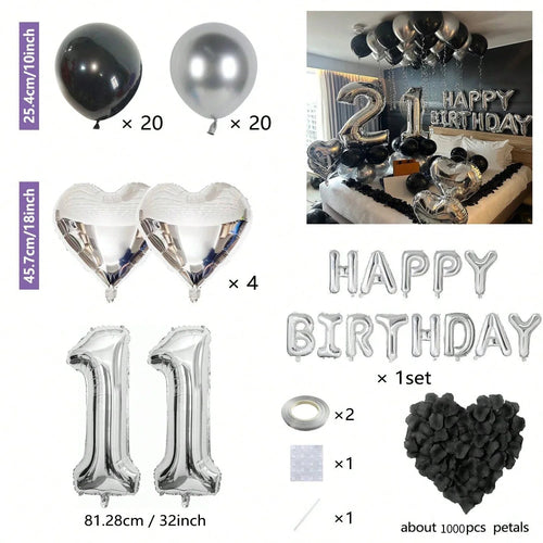 Chrome Party Balloon Kit