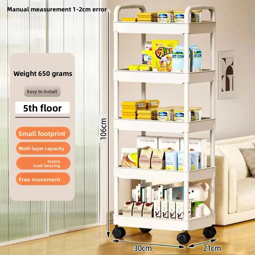 Mobile Rolling Kitchen Storage Trolley
