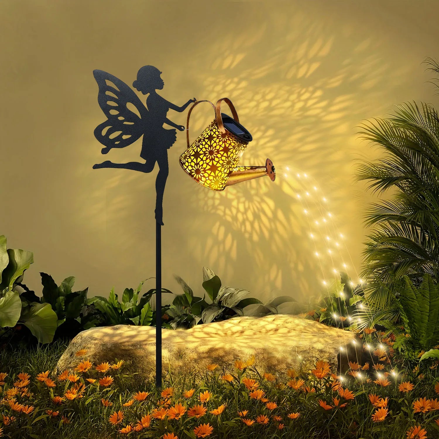 Solar Watering Can Garden Light