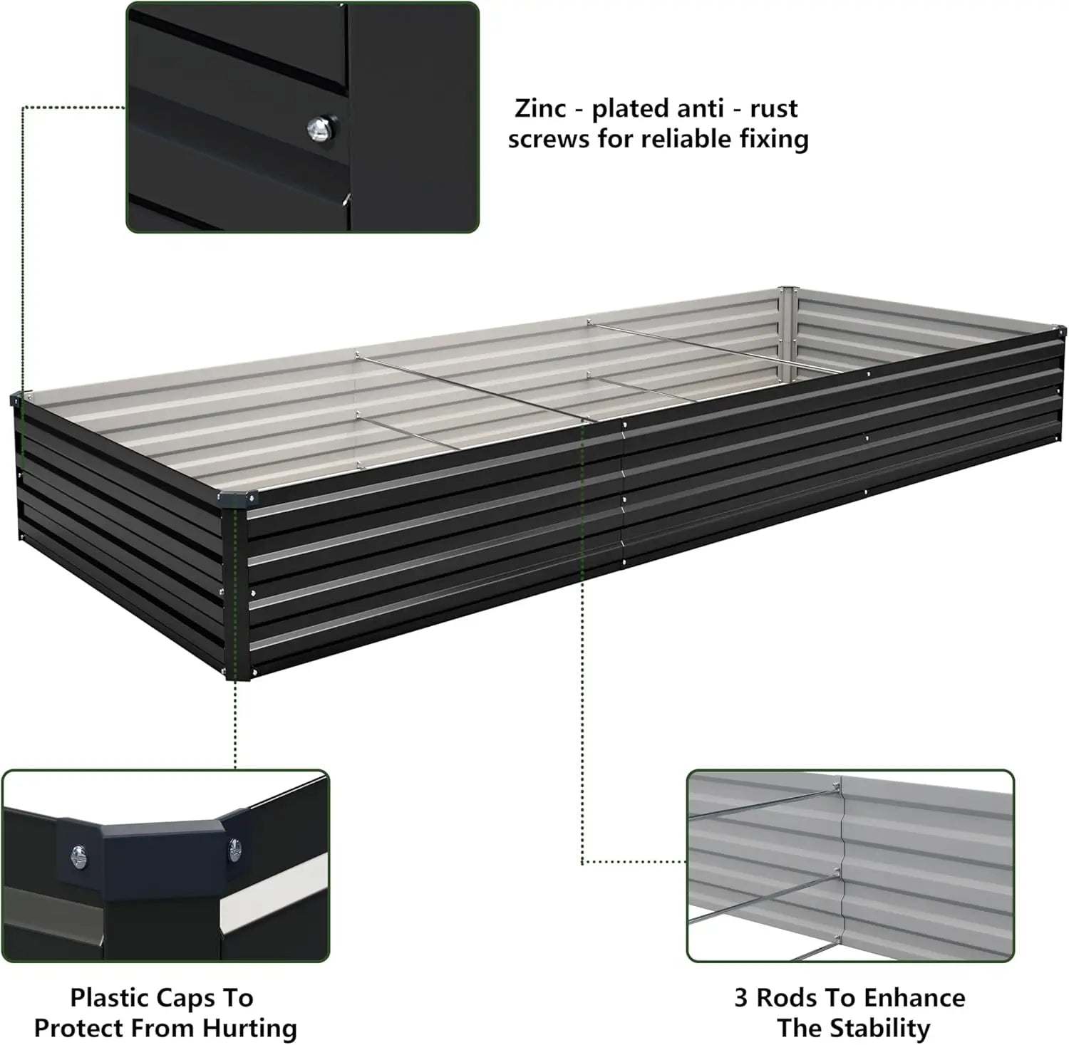 ToughGalv Steel Raised Garden Kit
