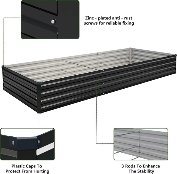 ToughGalv Steel Raised Garden Kit