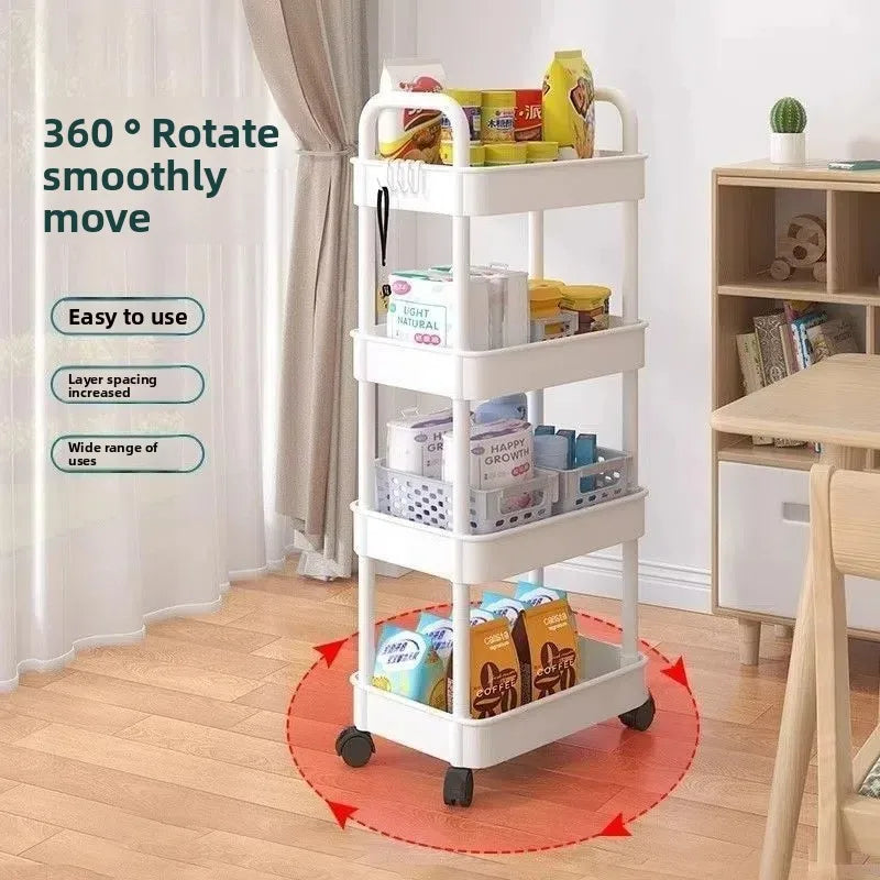 Mobile Rolling Kitchen Storage Trolley
