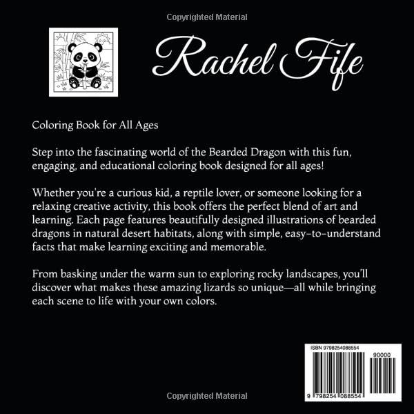 Bearded Dragon Facts Coloring Book