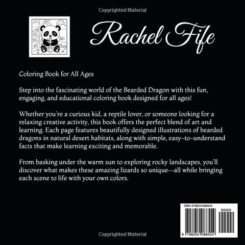 Bearded Dragon Facts Coloring Book