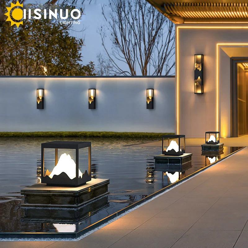 Solar Garden Wall Light Pro